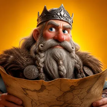 Olav holding a map